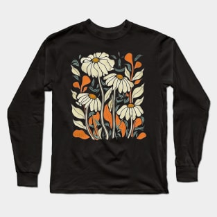 Vintage Wildflower Retro Boho Flowers Long Sleeve T-Shirt